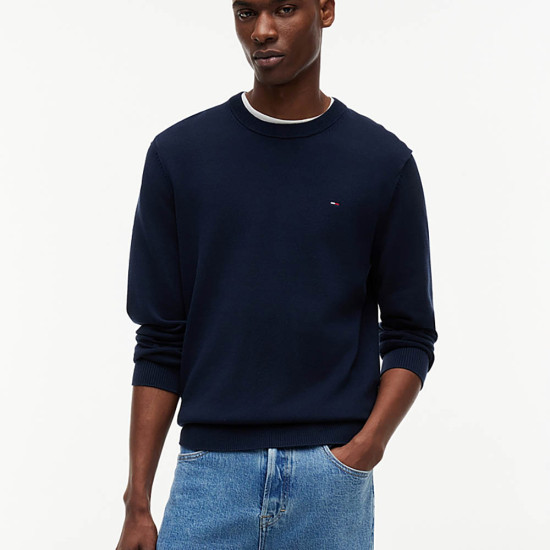 Tommy Hilfiger Ανδρική πλεκτή μπλούζα Tommy Flag Embroidery Lightweight Slim Jumper